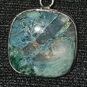 Elegant Silver and Blue Pendant